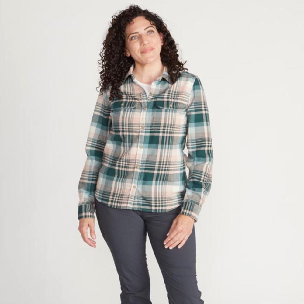 Ex Officio Women's BugsAway Redding Midweight Flannel Shirt Size Small 4…
